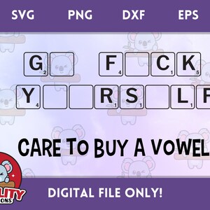 Ga F*ck Yourself/volwassen taal/SVG Instant Download digitaal bestand
