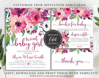 bridal shower invitations fuchsia birthday party invitations hot pink party invitations fuchsia bridal shower invitations IN433