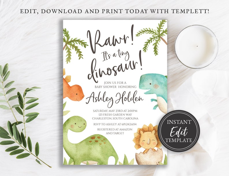 baby shower invitations baby shower themes for girls dinosaur baby shower theme