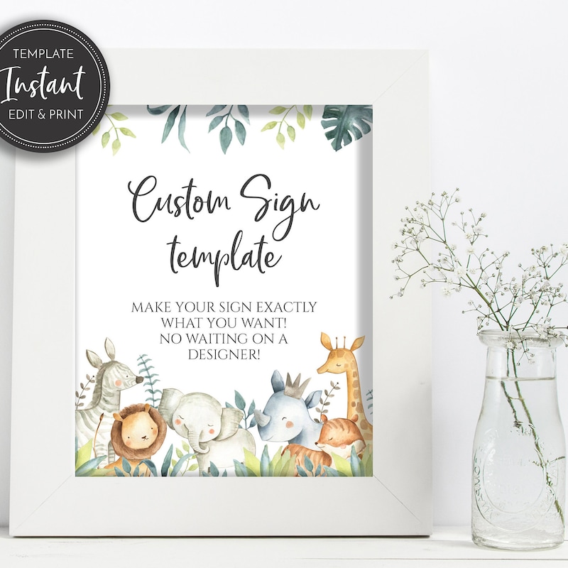 Jungle Baby Shower - Etsy