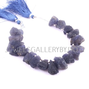 18 Pieces Big Size Natural Iolite Rough Nuggets,Raw Iolite Gemstone Beads,Iolite Rough Gemstone,jewelry making suppljes(18-22mm long approx)