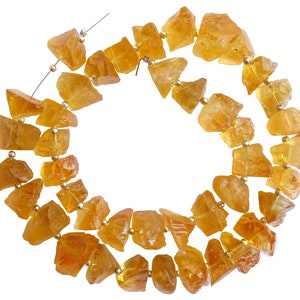 Natural Citrine Rough Nuggets, Raw Citrine Gemstone Beads, Citrine Rough Gemstones