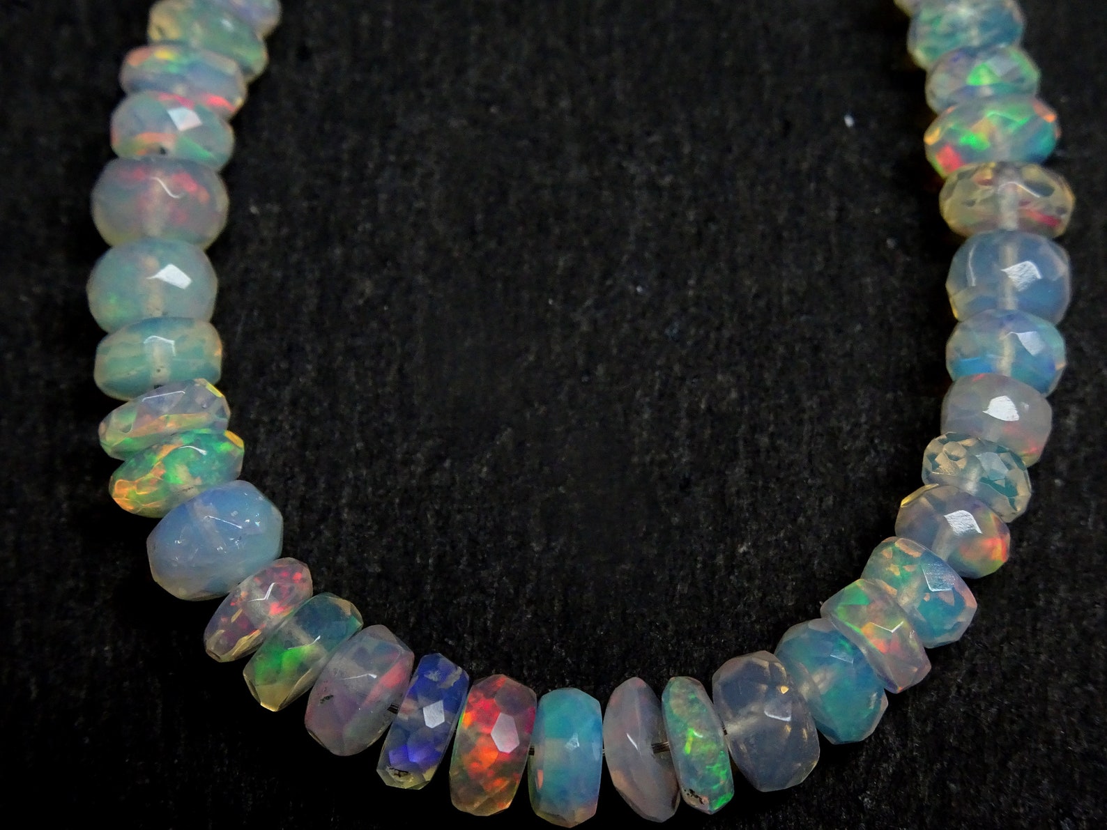 AAA Grade Ethiopian Opal Faceted Rondelle Beads Ethiopian | Etsy