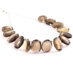 14 Pieces AAA Quality Natural Bi-Lemon Faceted Irregular Shape Flat Slices, Bi-Lemon Fancy Shape Briolettes (PTS90)
