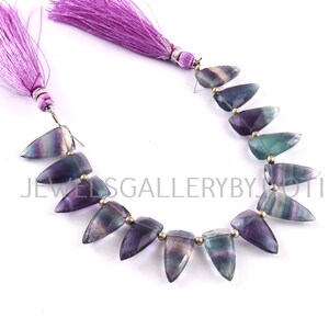 10 Pieces Bi Shade Fluorite Fancy Spearheads Shape Briolettes, Fluorite Faceted Briolettes 11*18 mm ,handmade beads ,handmade briolettes(VS)