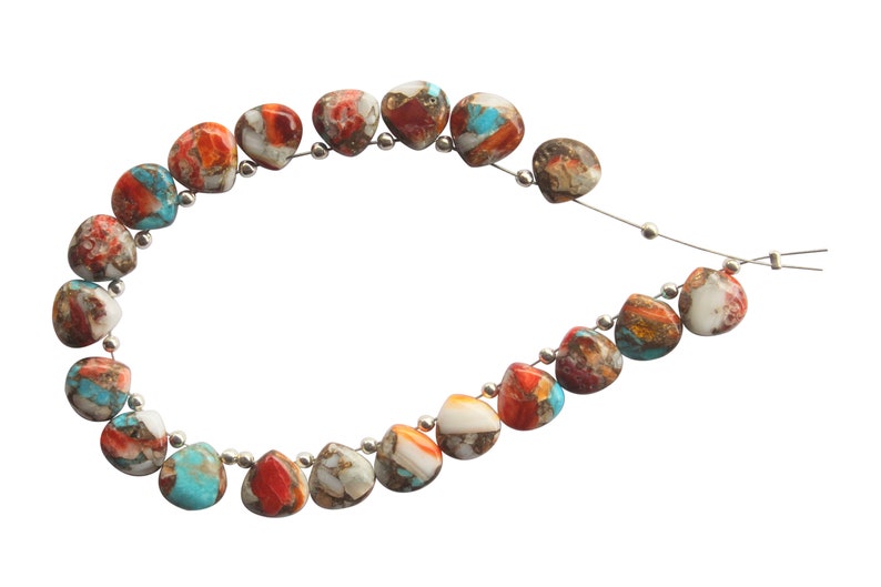 BVC 34 Oyster Copper Turquoise Smooth Hearts Oyster Copper Turquoise Smooth Beads Oyster Copper Turquoise Briolettes