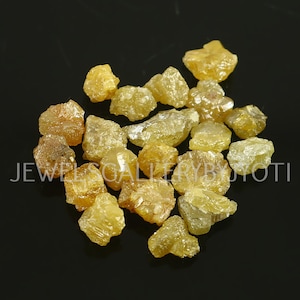2/4 Pieces Natural Yellow Diamond Rough, Raw Diamond, Yellow Diamond Rough, Raw Yellow Diamond (5-6 mm approx)