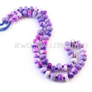 16&quot; Beautiful Multi Gemstones knotted Rondelles, Candy Opal Smooth Rainbow Beads,Multi Gemstone Rondelles,Colorful Beaded Gem Necklace(8mm)