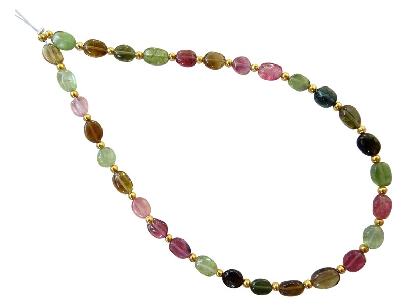 Multi Tourmaline Oval Beads Multi Tourmaline Beads TZD16 5*7mm AAA Grade Multi Tourmaline Smooth Oval Beads