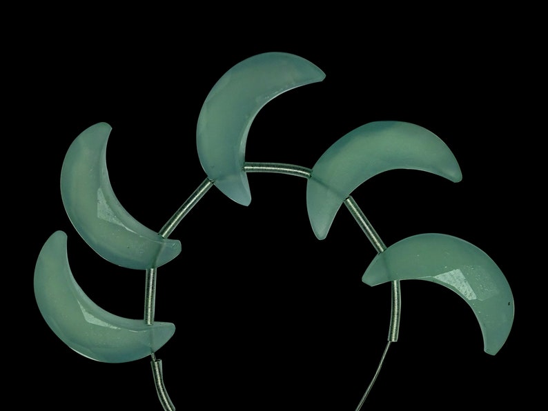 Aqua Chalcedony Faceted Moons Aqua Chalcedony Faceted Moons Briolettes,Aqua Chalcedony Fancy Briolettes,Aqua Chalcedony Crescent Moon NC29