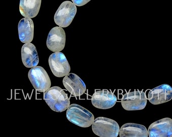 8 Inches Long Strand AAA Grade Rainbow Moonstone irregular shape Smooth Ovals, Rainbow Moonstone Oval Beads,Moonstone Ovals(8*12to10*14mm )