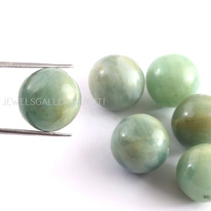 2 Pieces Natural Aquamarine Smooth Round Balls Gemstone, Aquamarine Smooth Beads, Aquamarine Balls, Aquamarine Rounds (15mm approx.) (UN)