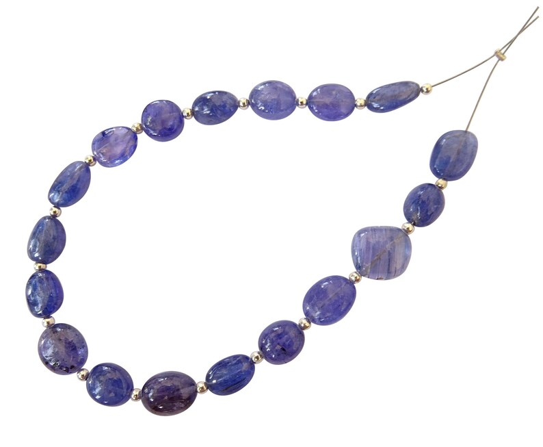 VB43 Tanzanite Tumbled Beads Natural Tanzanite Smooth Nuggets Tanzanite Gemstone Nuggets Tanzanite Nugget Beads