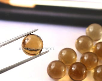 2/4 Pieces Honey Quartz Smooth Round Beads, Honey Quartz Balls, Honey Quartz Round, Honey Quartz Bead, Gemstone For Jewelry Making(10mm app)