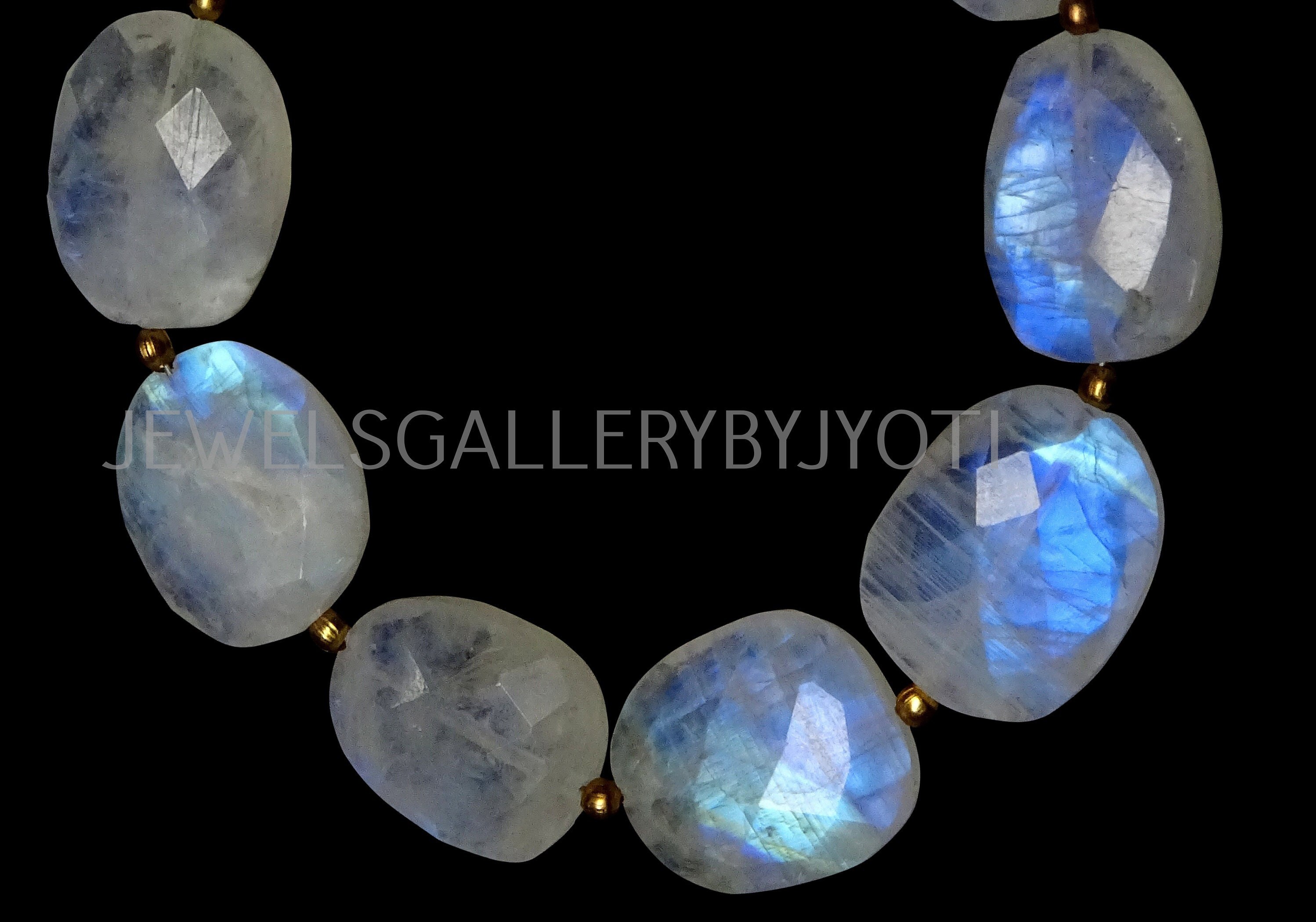 10 Pieces Rainbow Moonstone Faceted Oval Shape Flat Nuggets, Rainbow Moonstone Flat Nuggets,Moonstone Irregular Shape Beads