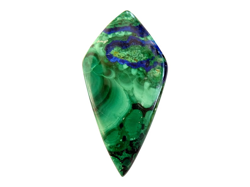 Azurite Malachite Arrowhead Shaped Cabochon LS2 Azurite Loose Cabs Azurite Malachite Loose Gemstone