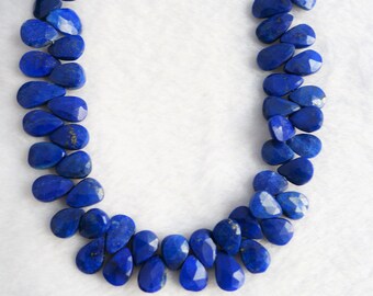 最高級ラピスラズリファセットペアブリオレット 長さ14～18mm