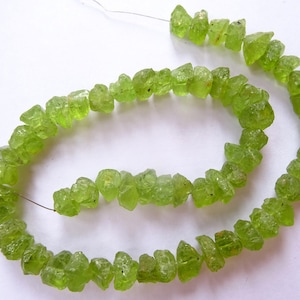 Peridot Rough Nuggets, Raw Peridot  Rough , Peridot  Drilled Rough Gemstone
