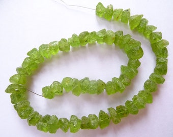 Peridot Rough Nuggets, Raw Peridot  Rough , Peridot  Drilled Rough Gemstone