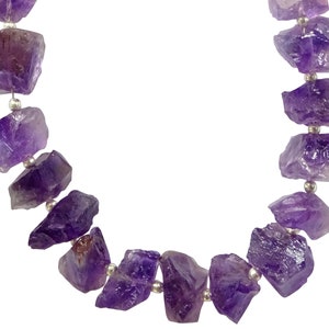Natural African Amethyst Rough Nuggets, Raw African Amethyst Gemstone Beads, Amethyst Rough Gemstones