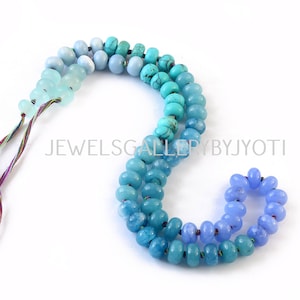 16&quot; Beautiful Multi Gemstones knotted Rondelles, Candy Opal Smooth Rainbow Beads,Multi Gemstone Rondelles,Colorful Beaded Gem Necklace(8mm)