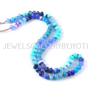 16&quot; Beautiful Multi Gemstones Smooth  Rondelles, Candy Opal Smooth Rainbow Knotted Beads, Multi Gemstone Smooth Rondelles (8mm app.)