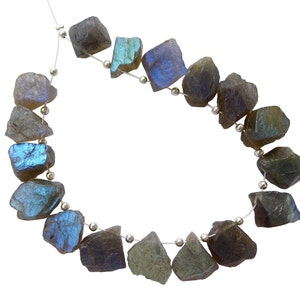 18 Pieces Of  Blue Flash AAA Quality Labradorite Rough , Blue Flash Labradorite Rough , Labradorite Rough For Jewellery Designing