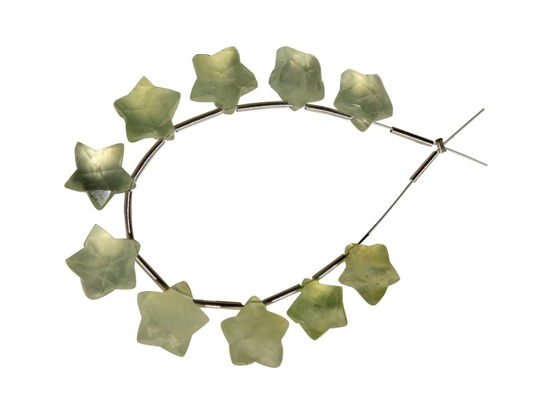 ZM 69 Prehnite Fancy Briolettes Prehnite Stars Prehnite Faceted Stars Prehnite Faceted Stars Briolettes