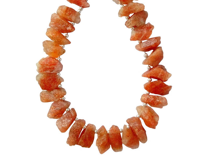 Sunstone Drilled Rough Gemstone 28 pieces Natural Sunstone Rough Nuggets Raw Sunstone Rough
