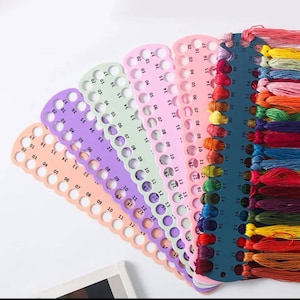 Floss Organizer: Embroidery Thread Project Card, 37 Positions