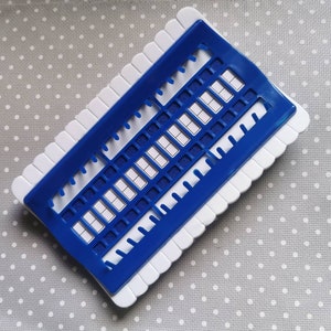 Floss Organizer Cross Stitch Kit Embroidery Thread Project Card 30 Positions Sewing Needle Pins Holder Craft Tools Accessory Blue