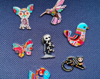 Skull creatures Needle Minder for cross stitching/embroidery