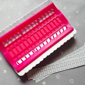 Floss Organizer Cross Stitch Kit Embroidery Thread Project Card 30 Positions Sewing Needle Pins Holder Craft Tools Accessory Pink