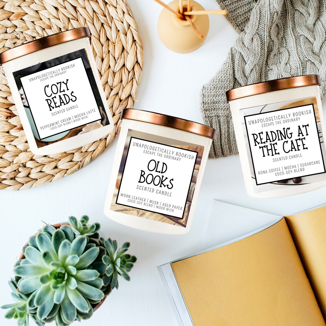 Cozy Reads Book Candles Fandom Inspired Bookish Candles with Etsy