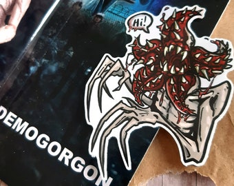 ¡Demogorgon dice hola! - Vinilo Diecut Monster Sticker - Dead By Daylight - Horror
