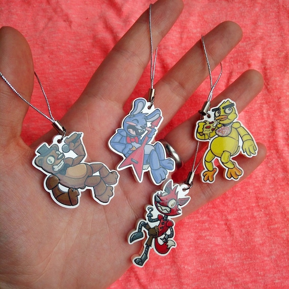 SALE FNAF Necklaces Freddy Bonnie Chica Foxy Five Nights at Freddys Treat  Bags Favors Gifts 