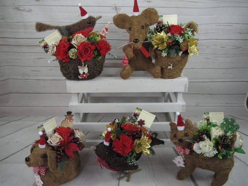 Grave Arrangements, Christmas Cemetery Ornaments, Headstone Decorations