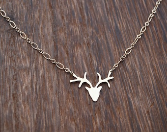 Brass Deer Necklace