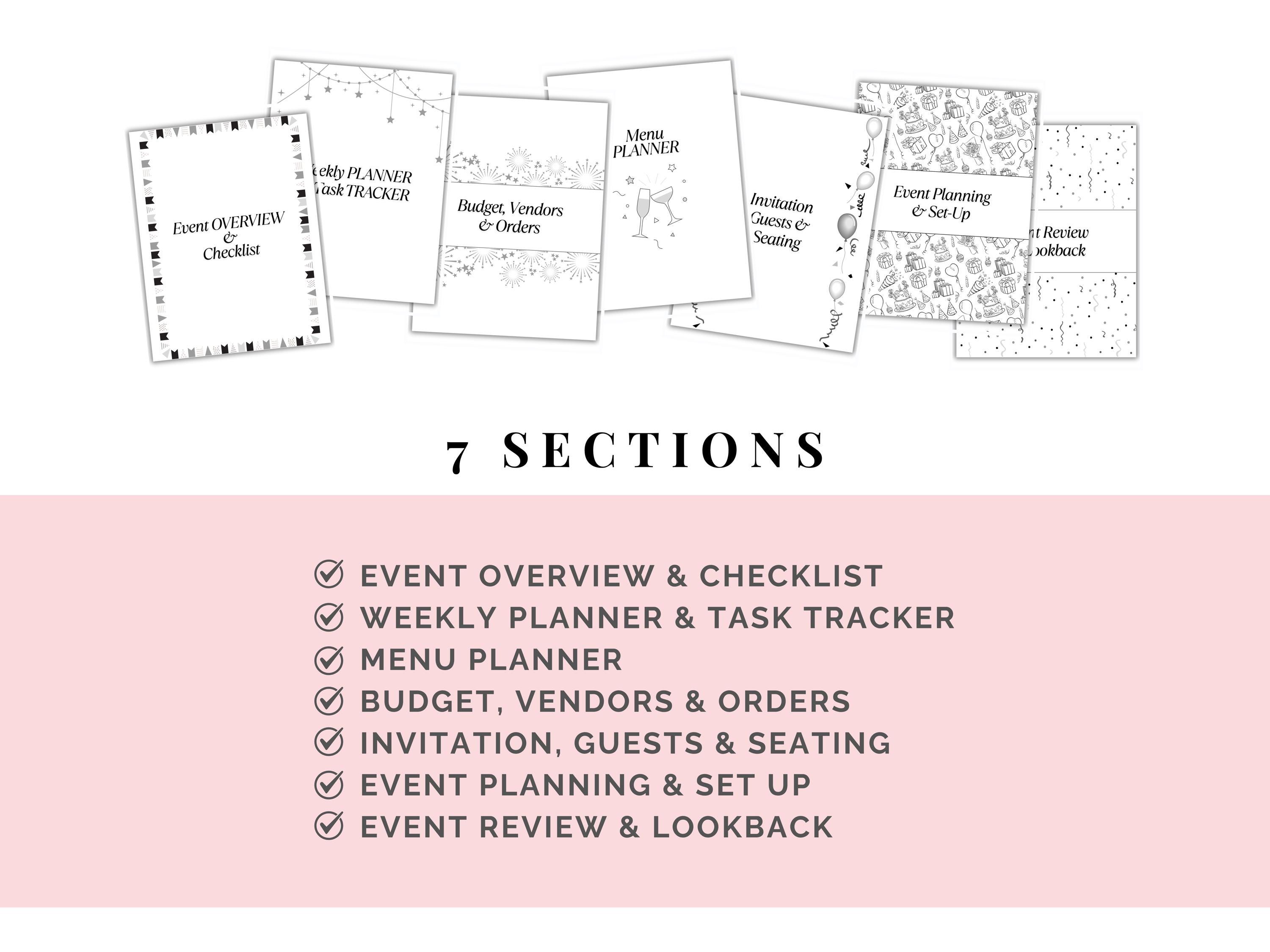 Printable Event Planner Bundle | Complete Party Planning Kit ...