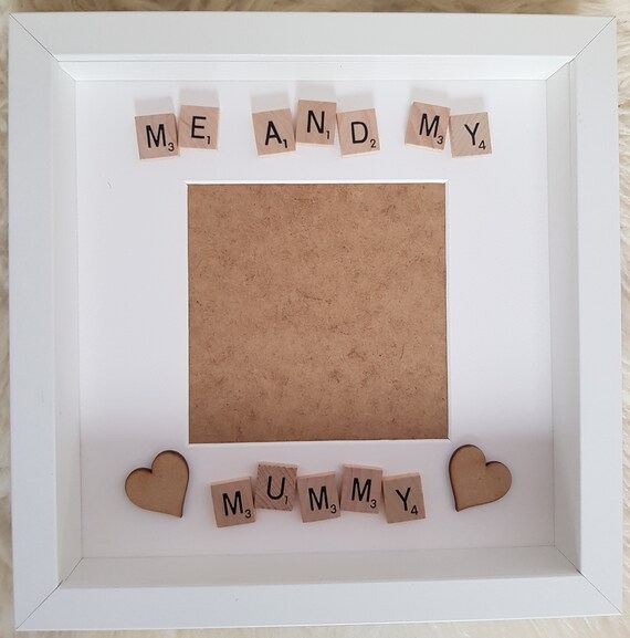 Me And My Mummy Scrabble Frame Gift Mothers Day Mum Idea