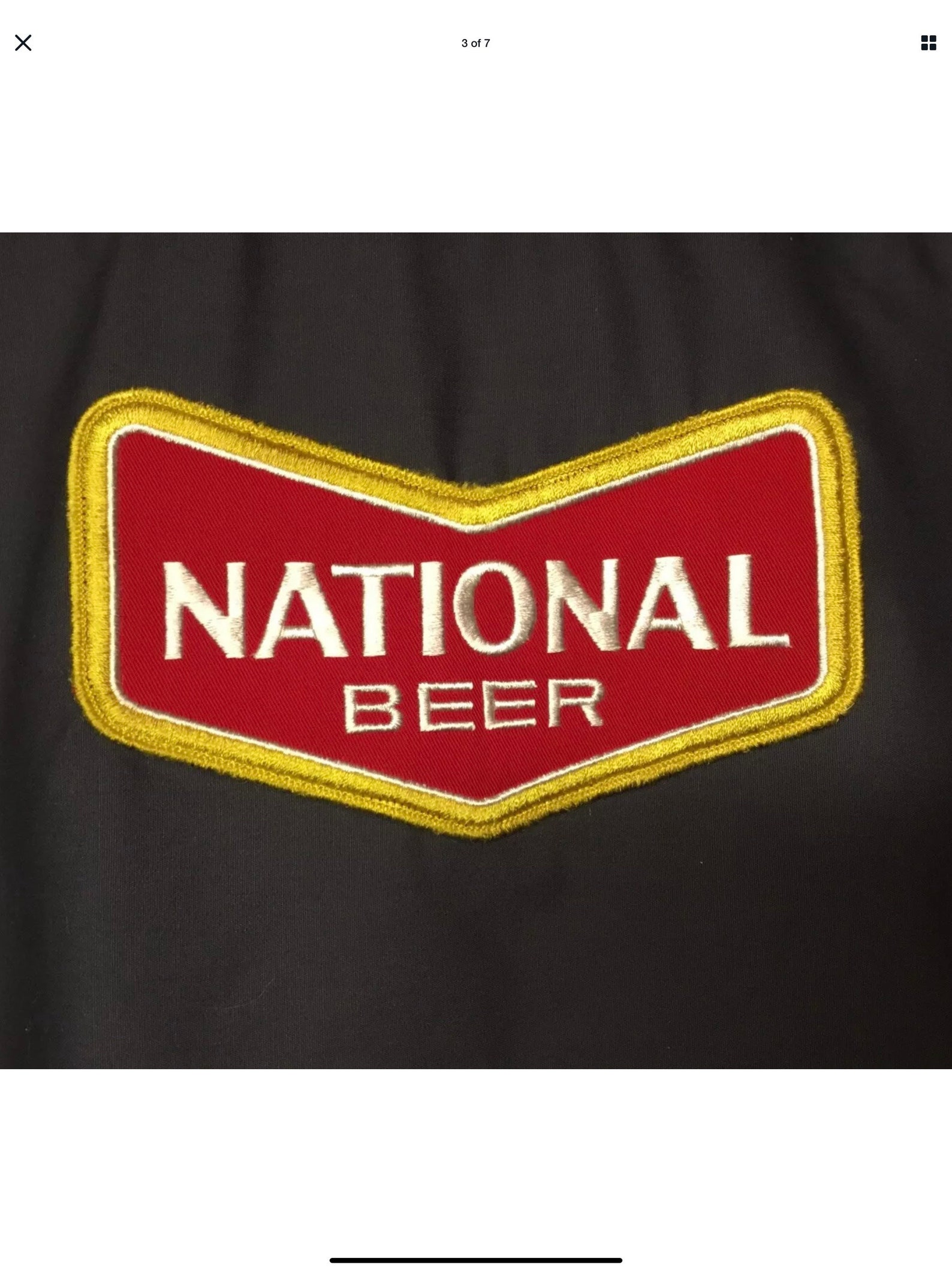 National bohemian beer work shirt red kap xl. Etsy