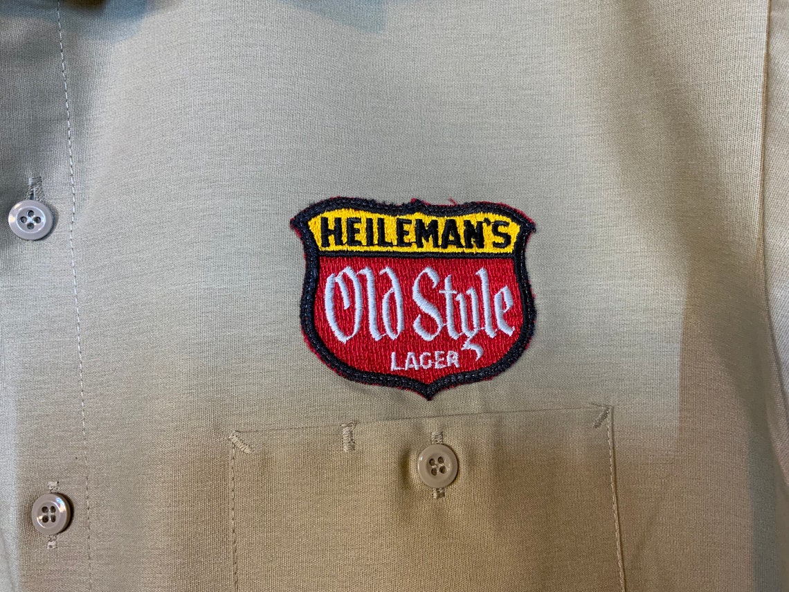 Heilemans Old Style Beer Work Shirt Red Kap Xl. Etsy