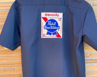 Pabst Blue Ribbon beer work shirt dickies xl.