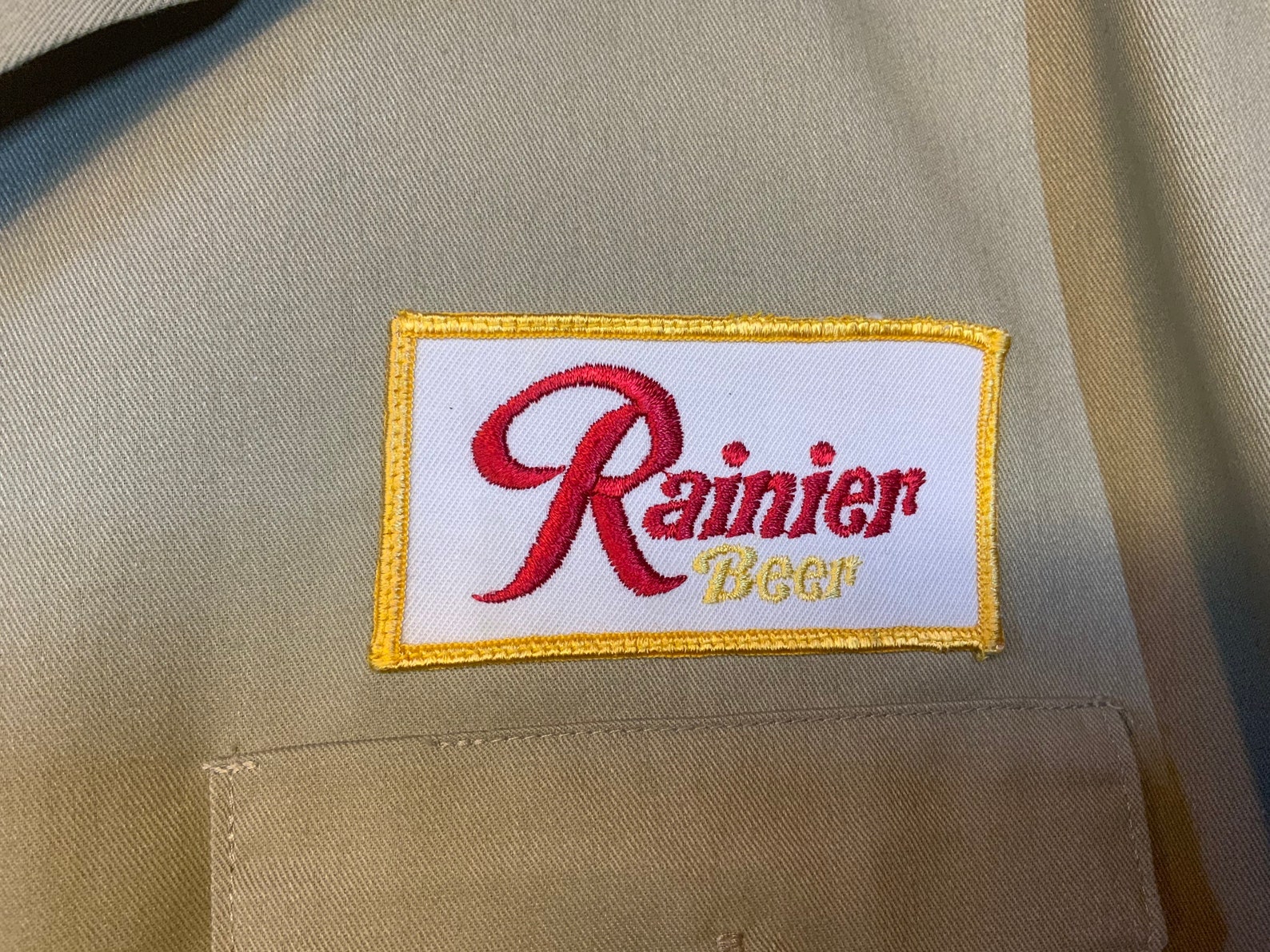 Rainier beer work shirt dickies xxl Etsy
