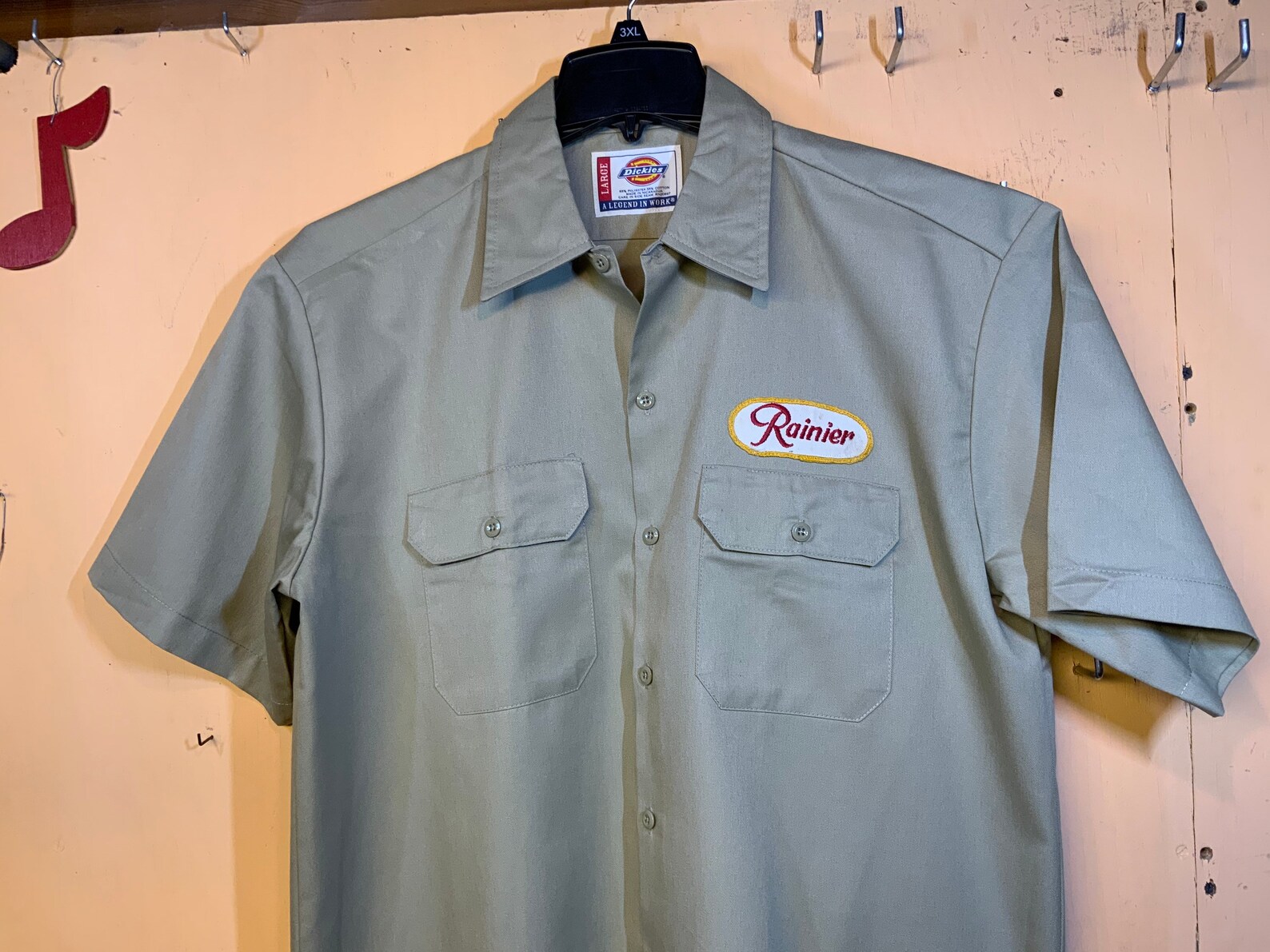 Rainier beer work shirt dickies large Etsy