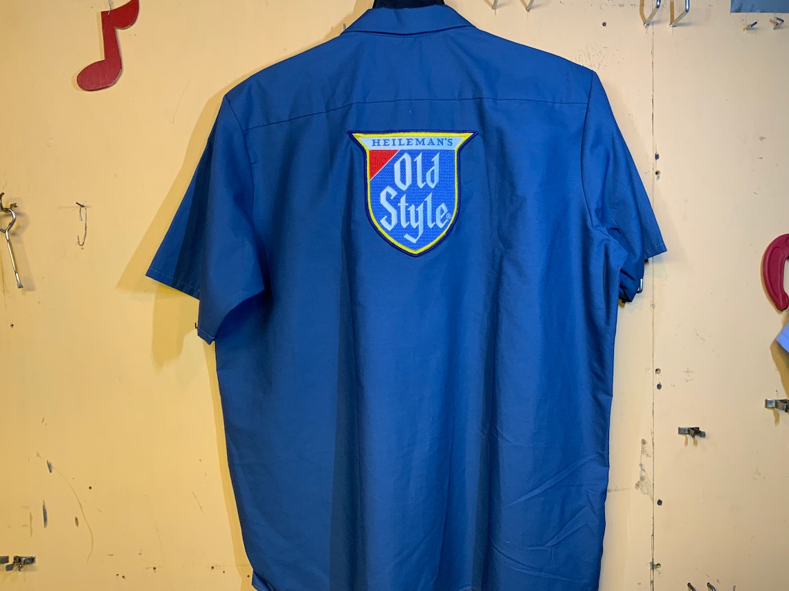 Heilemans old style beer work shirt red kap xxl Etsy