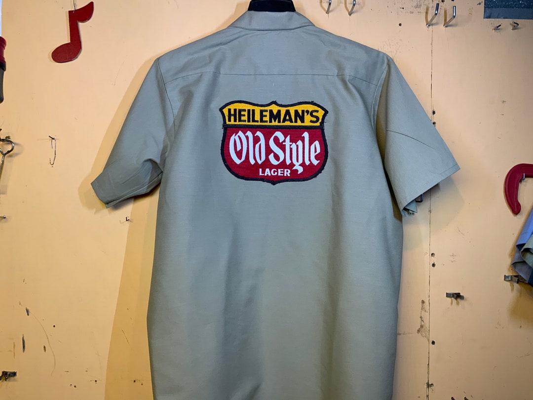 Heilemans Old Style Beer Work Shirt Red Kap Xl. Etsy