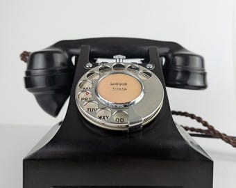 c.1950s schwarzes Bakelit Call Office Telefon Modell 328L