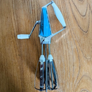 c. 1950s hand whisk by Prestige, vintage kitchenalia