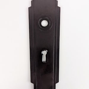 1920s Art Deco original bakelite internal door plate